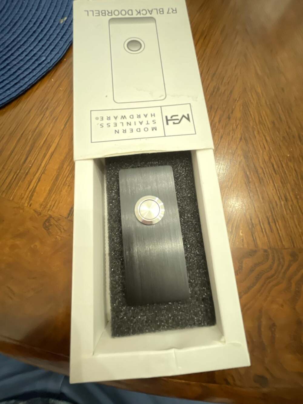 MSH Modern Stainless Hardware Model R7 Black Doorbells, R-Series Anodized Alumin - Picture 4 of 6